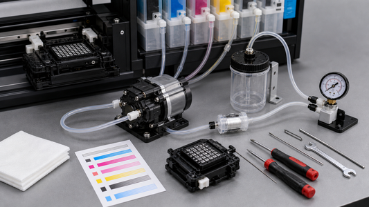 Detalles de información: sistema de tinta · bomba de tinta · filtro de tinta