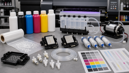 Details zu Informationen: DTF-Druck · Druckkopf · Tintensystem · Tintenpumpe · Tintenfilter