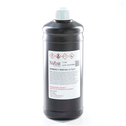 NaZdar NEM600 neutral UV ink bottle for Ricoh Gen5 Gen6 KM1024 and CE4M printheads