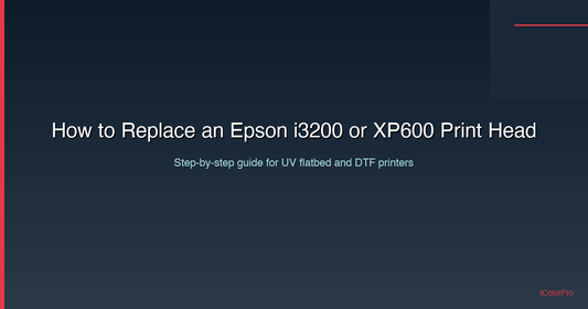 How to Replace an Epson i3200 or XP600 Print Head in Your UV Flatbed Printer