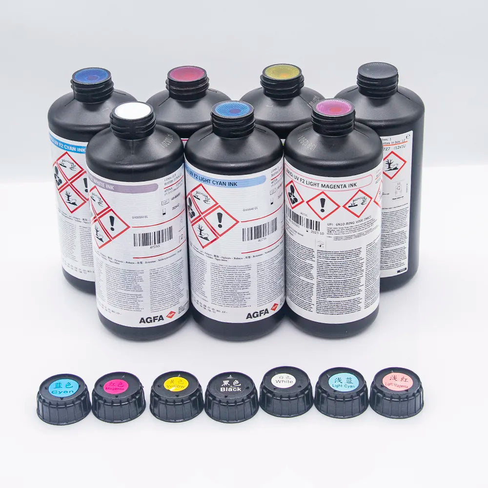 AGFA F2 Soft UV Ink - 1L for Ricoh Gen5/Gen6, KM1024 & Toshiba CE4 product image 5