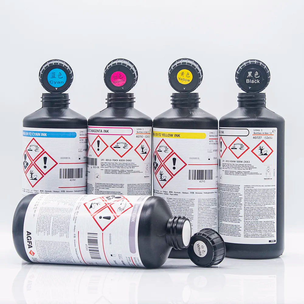 AGFA F2 Soft UV Ink - 1L for Ricoh Gen5/Gen6, KM1024 & Toshiba CE4 product image 7