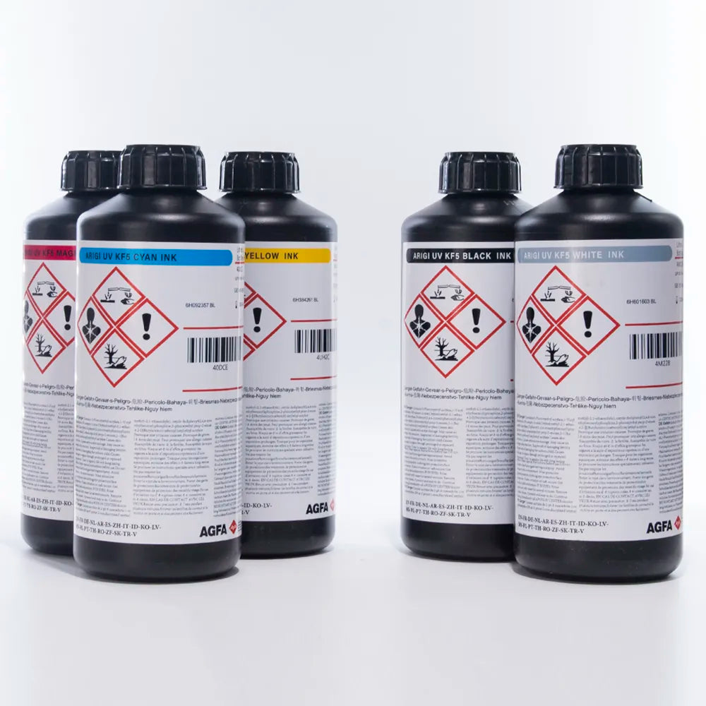 AGFA KF5 Soft UV Ink - 1L for Epson DX5/XP600/i3200 & Ricoh Gen5i product image 3