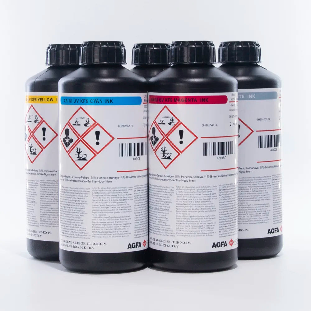 AGFA KF5 Soft UV Ink - 1L for Epson DX5/XP600/i3200 & Ricoh Gen5i product image 6