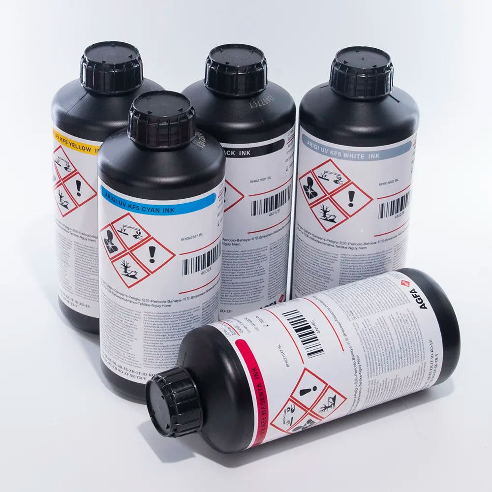 AGFA KF5 Soft UV Ink - 1L for Epson DX5/XP600/i3200 & Ricoh Gen5i product image 8
