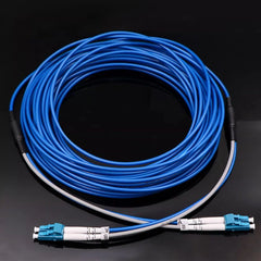 Blue 13M Armored LC-LC Single Mode Fiber Cable for UV Printers image 2
