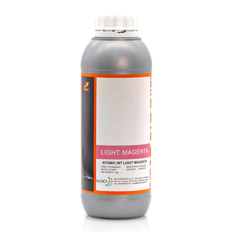 Kao Chimigraf Neutral UV Ink - 1L for Ricoh Gen5/Gen6, KM1024 & CE4M Light Magenta ink bottle