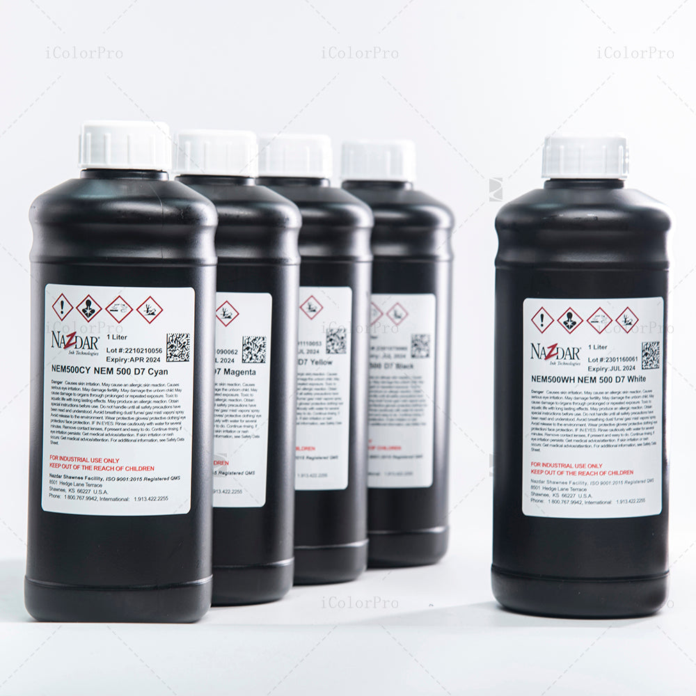 NaZdar Nem500 Neutral UV Ink - 1L for Epson DX5/XP600/i3200 & Ricoh Gen5i bottle photo 2