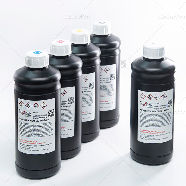 NaZdar Nem500 Neutral UV Ink - 1L for Epson DX5/XP600/i3200 & Ricoh Gen5i bottle photo 4