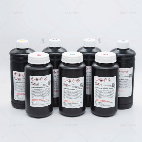 NaZdar Nem600 Neutral UV Ink - 1L for Ricoh Gen5/Gen6, KM1024 & CE4M bottle photo 2