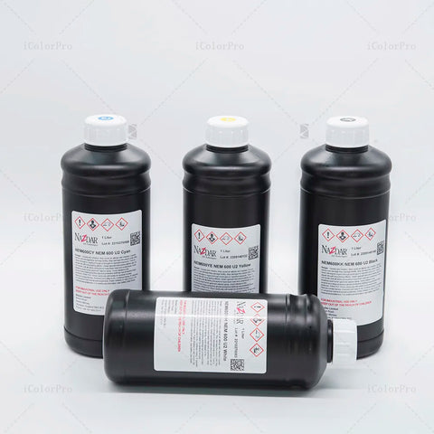 NaZdar Nem600 Neutral UV Ink - 1L for Ricoh Gen5/Gen6, KM1024 & CE4M bottle photo 5