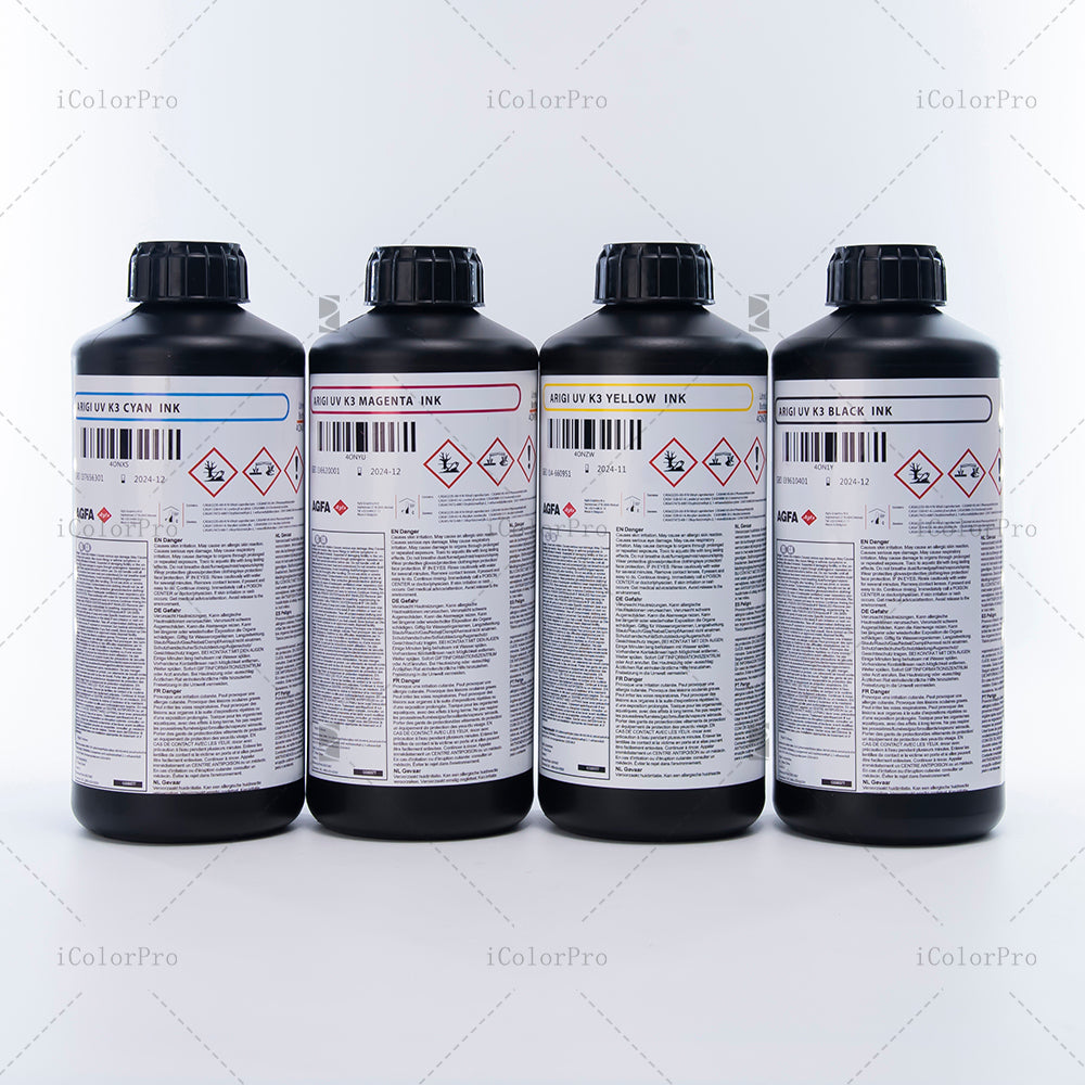 AGFA K3 Neutral UV Ink - 1L for Epson DX5/XP600/i3200 Light Magenta ink bottle