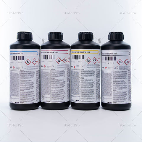 AGFA K3 Neutral UV Ink - 1L for Epson DX5/XP600/i3200 Light Magenta ink bottle