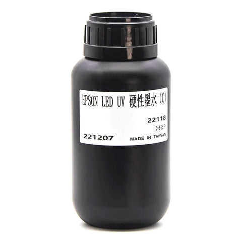 TongJou Epson Hard UV Ink - 1L for Epson UV Printheads Cyan ink bottle