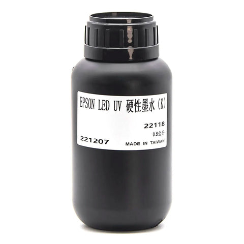 TongJou Epson Hard UV Ink - 1L for Epson UV Printheads Black ink bottle