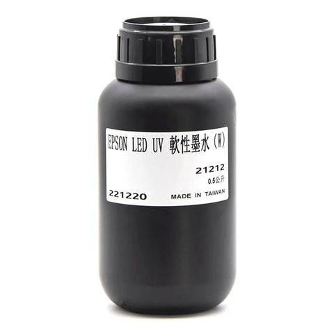 TongJou Epson Soft UV Ink - 1L for Epson UV Printheads White ink bottle