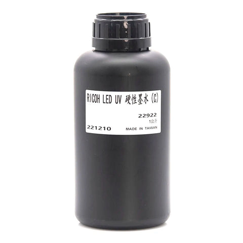 TongJou Ricoh Hard UV Ink - 1L for Ricoh Gen5/Gen6, KM1024 & CE4M Cyan ink bottle