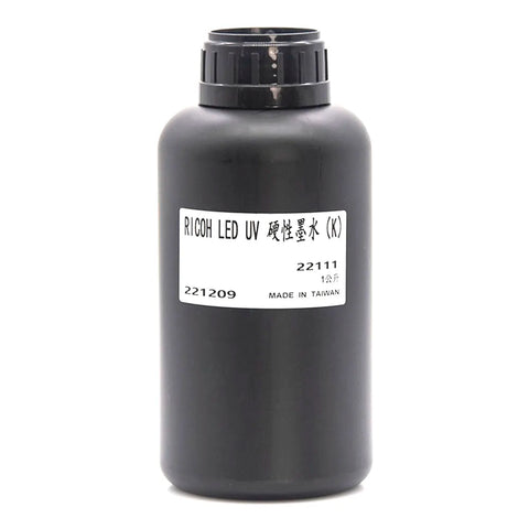 TongJou Ricoh Hard UV Ink - 1L for Ricoh Gen5/Gen6, KM1024 & CE4M Black ink bottle