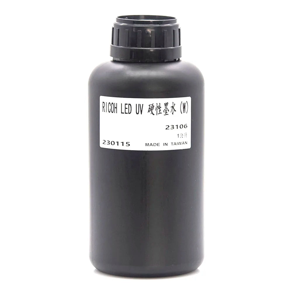 TongJou Ricoh Hard UV Ink - 1L for Ricoh Gen5/Gen6, KM1024 & CE4M White ink bottle