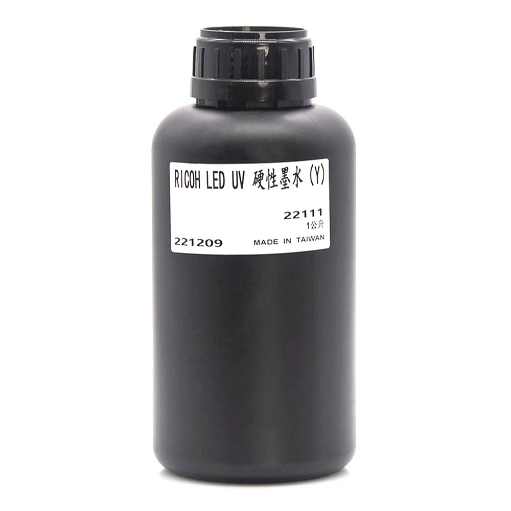 TongJou Ricoh Hard UV Ink - 1L for Ricoh Gen5/Gen6, KM1024 & CE4M Yellow ink bottle