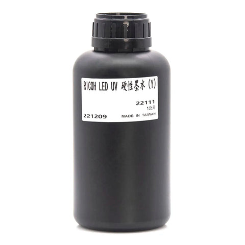 TongJou Ricoh Hard UV Ink - 1L for Ricoh Gen5/Gen6, KM1024 & CE4M Yellow ink bottle