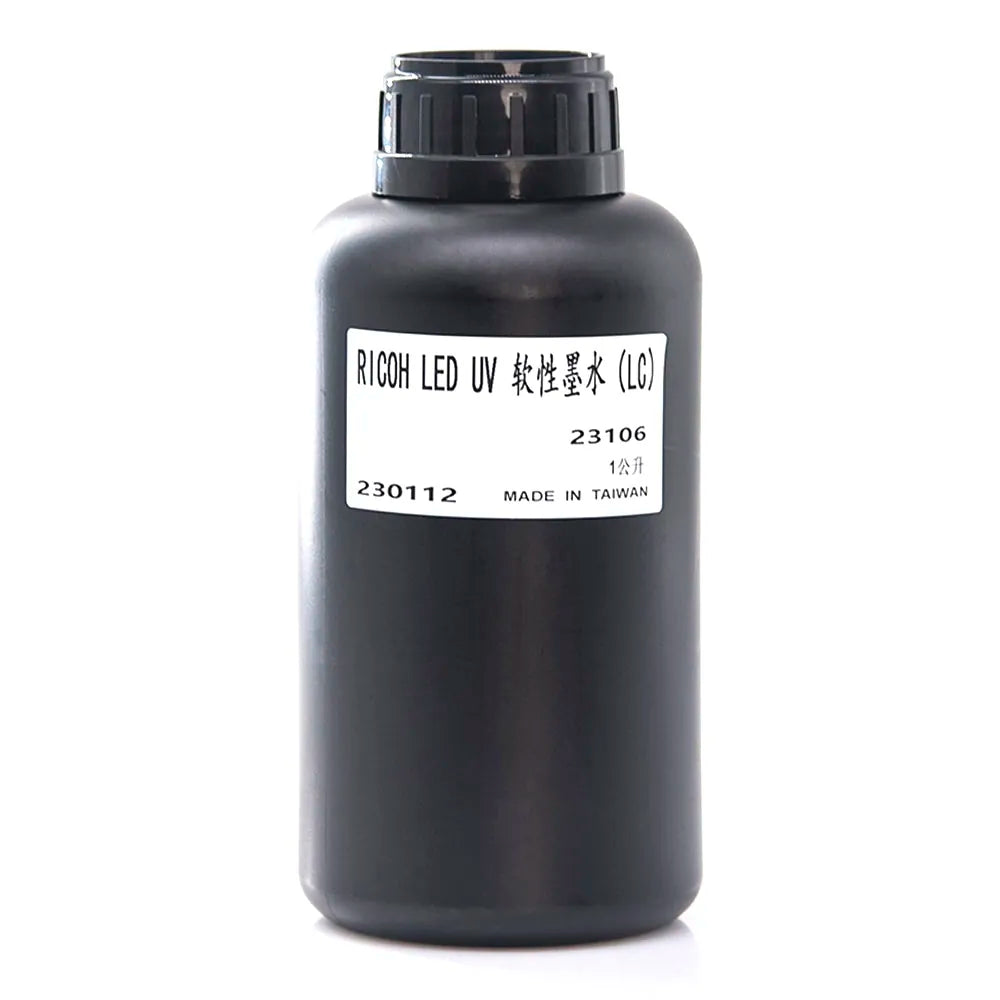 TongJou Ricoh Soft UV Ink - 1L for Ricoh Gen5/Gen6, KM1024 & CE4M Light Cyan ink bottle