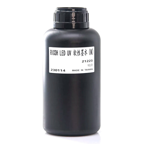 TongJou Ricoh Soft UV Ink - 1L for Ricoh Gen5/Gen6, KM1024 & CE4M Magenta ink bottle