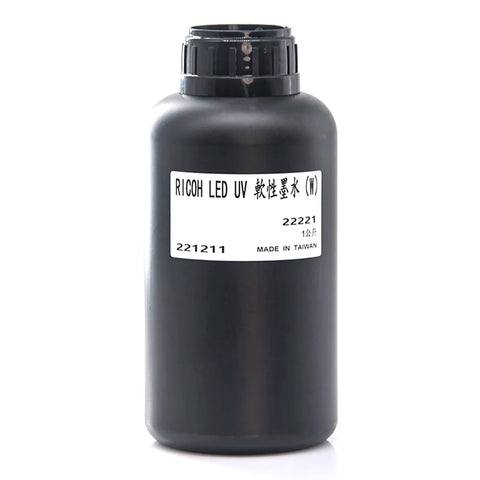 TongJou Ricoh Soft UV Ink - 1L for Ricoh Gen5/Gen6, KM1024 & CE4M White ink bottle