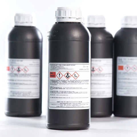 DUBUIT Neutral UV Ink - 1L for Ricoh Gen5/Gen6, KM1024 & CE4M Light Cyan ink bottle