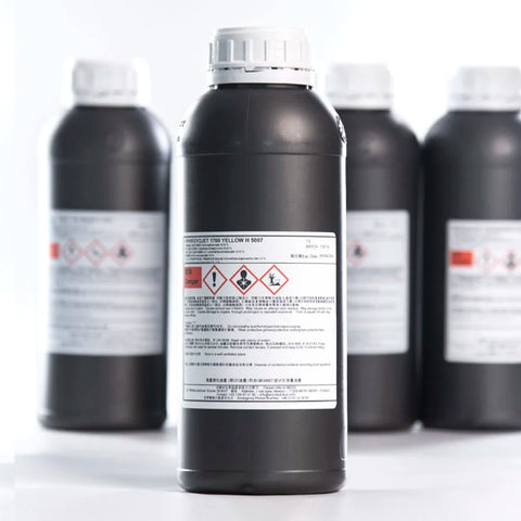 DUBUIT Neutral UV Ink - 1L for Ricoh Gen5/Gen6, KM1024 & CE4M Yellow ink bottle