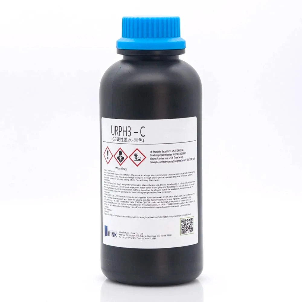 Korean IT URPH3 Hard UV Ink - 1L for Ricoh Gen5/Gen6, KM1024 & CE4M