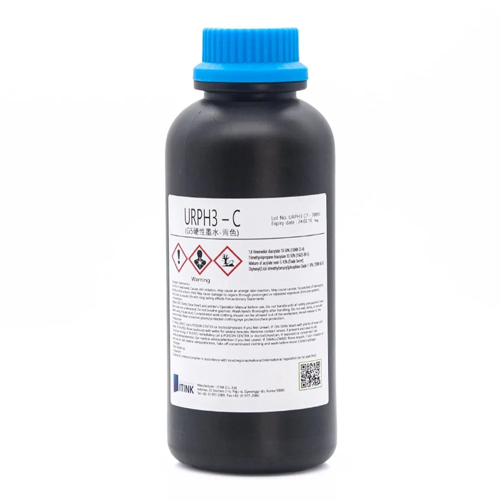 Korean IT URPH3 Hard UV Ink - 1L for Ricoh Gen5/Gen6, KM1024 & CE4M product bottle