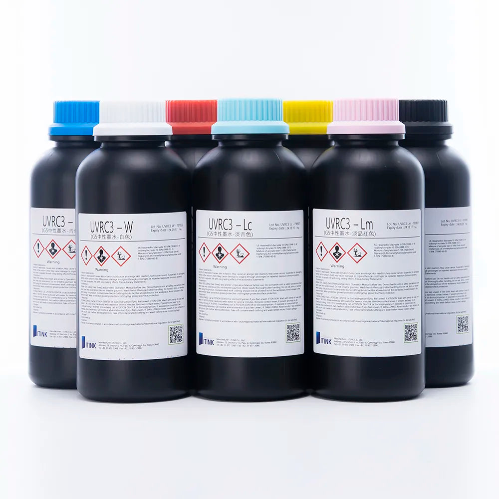 Korean IT UVRC3 Neutral UV Ink - 1L for Ricoh Gen5/Gen6, KM1024 & CE4M product image 2