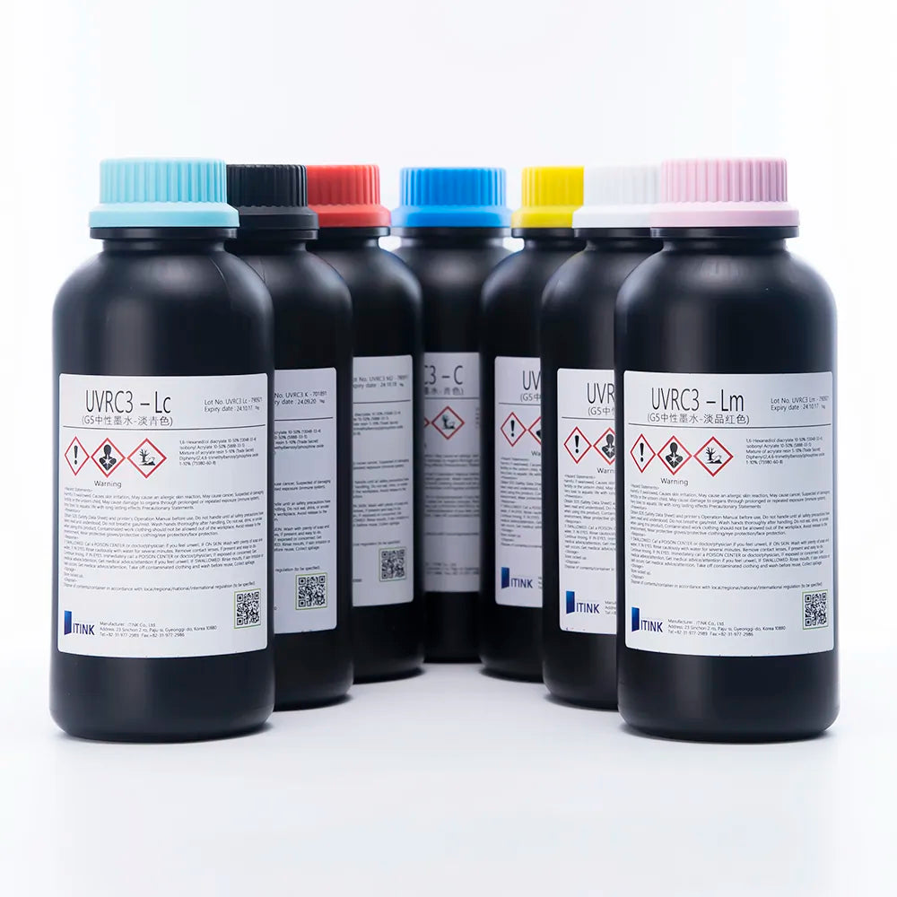 Korean IT UVRC3 Neutral UV Ink - 1L for Ricoh Gen5/Gen6, KM1024 & CE4M product image 4