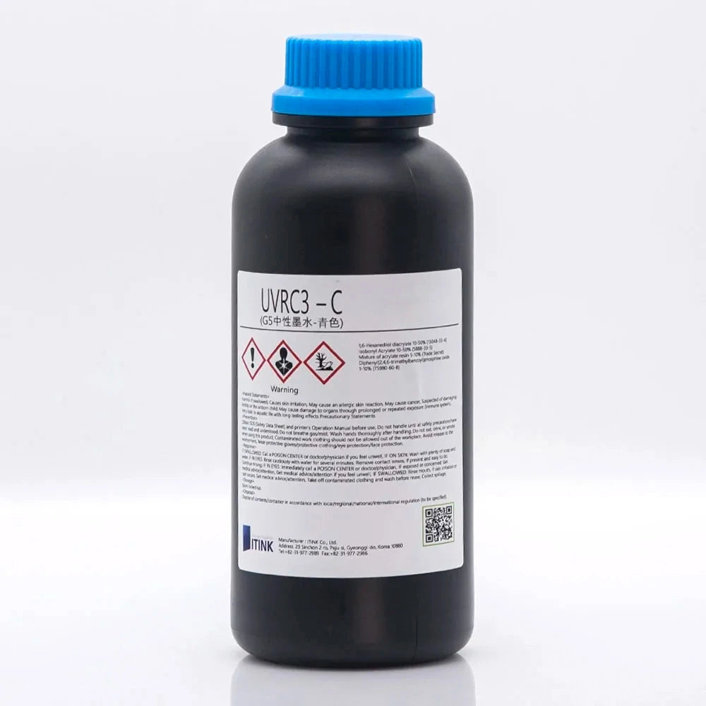 Korean IT UVRC3 Neutral UV Ink - 1L for Ricoh Gen5/Gen6, KM1024 & CE4M