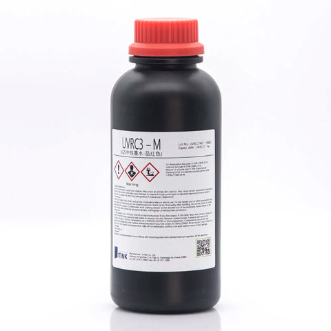 Korean IT UVRC3 Neutral UV Ink - 1L for Ricoh Gen5/Gen6, KM1024 & CE4M Magenta ink bottle