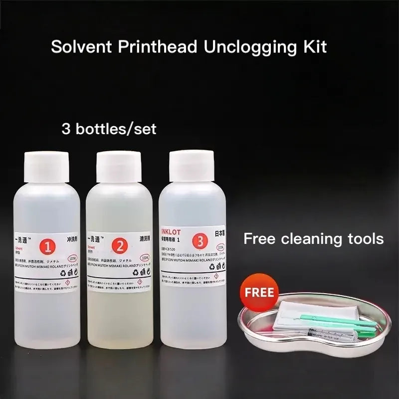 Japan Solvent Printhead Unclogging Kit - 300ml for Solvent Ink Systems image 3