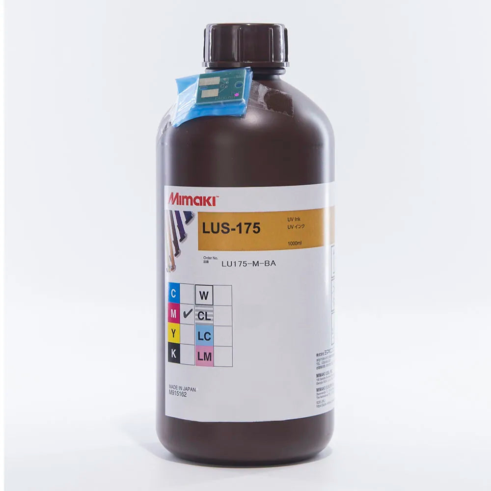 Mimaki LUS 175 UV Ink - 1L for UCJV150-160/UCJV300-75/UCJV300-107 Magenta ink bottle