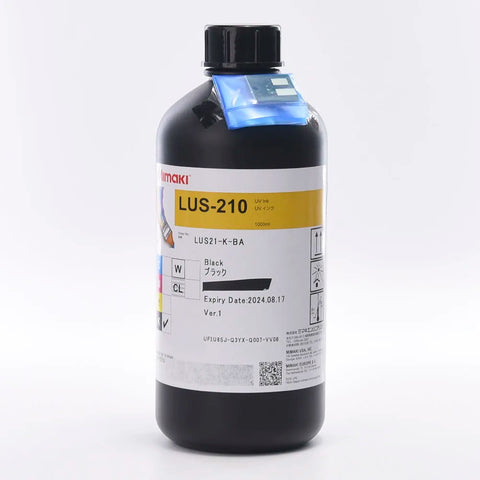 Mimaki LUS 210 UV Ink - 1L for UJV100-160/UJV100-160Plus Black ink bottle
