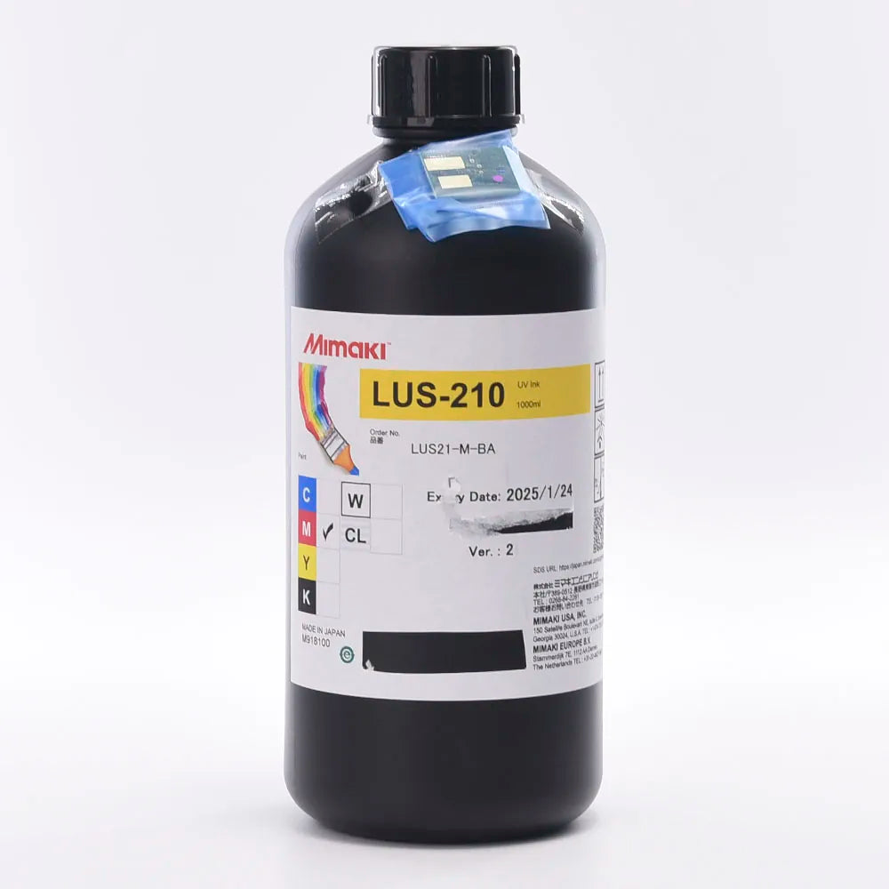 Mimaki LUS 210 UV Ink - 1L for UJV100-160/UJV100-160Plus Magenta ink bottle