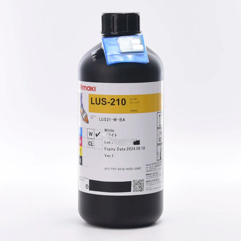 Mimaki LUS 210 UV Ink - 1L for UJV100-160/UJV100-160Plus White ink bottle