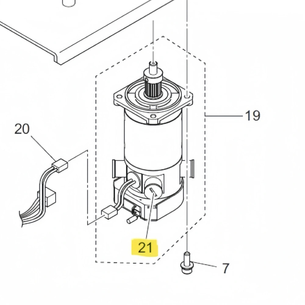 TS1981273 - Original Mimaki Y-Motor Brush image 4