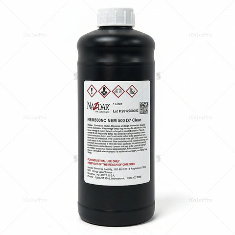NaZdar UV Varnish - 1L for Compatible UV Printheads clear varnish bottle