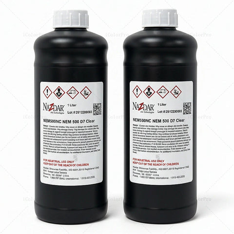 NaZdar UV Varnish - 1L for Compatible UV Printheads clear varnish bottle