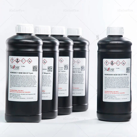 NaZdar Nem500 UV 1L Epson DX5/XP600/i3200 Ricoh Gen5i — حبر UV محايد — لنظام UV