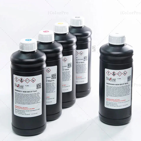 NaZdar Nem500 UV 1L Epson DX5/XP600/i3200 Ricoh Gen5i — حبر UV محايد — لنظام UV