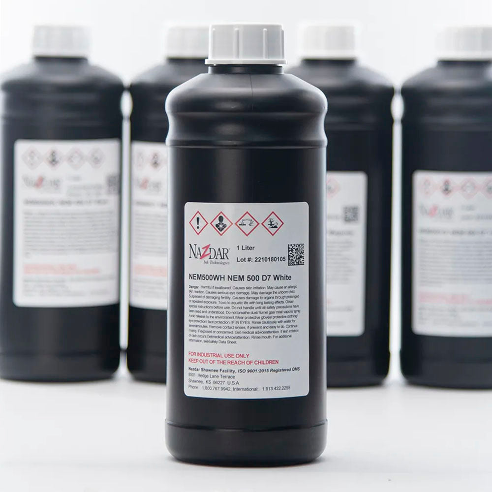 NaZdar Nem500 Neutral UV Ink - 1L for Epson DX5/XP600/i3200 & Ricoh Gen5i White ink bottle