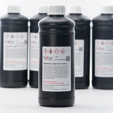 NaZdar Nem500 Neutral UV Ink - 1L for Epson DX5/XP600/i3200 & Ricoh Gen5i White ink bottle