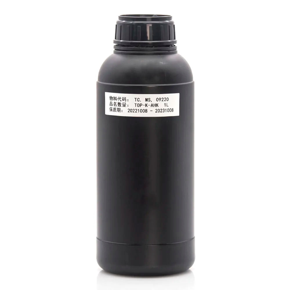 TaiWan Royaljet AHK Hard UV Ink - 1L for Ricoh Gen5/Gen6, KM1024 & CE4M Black ink bottle