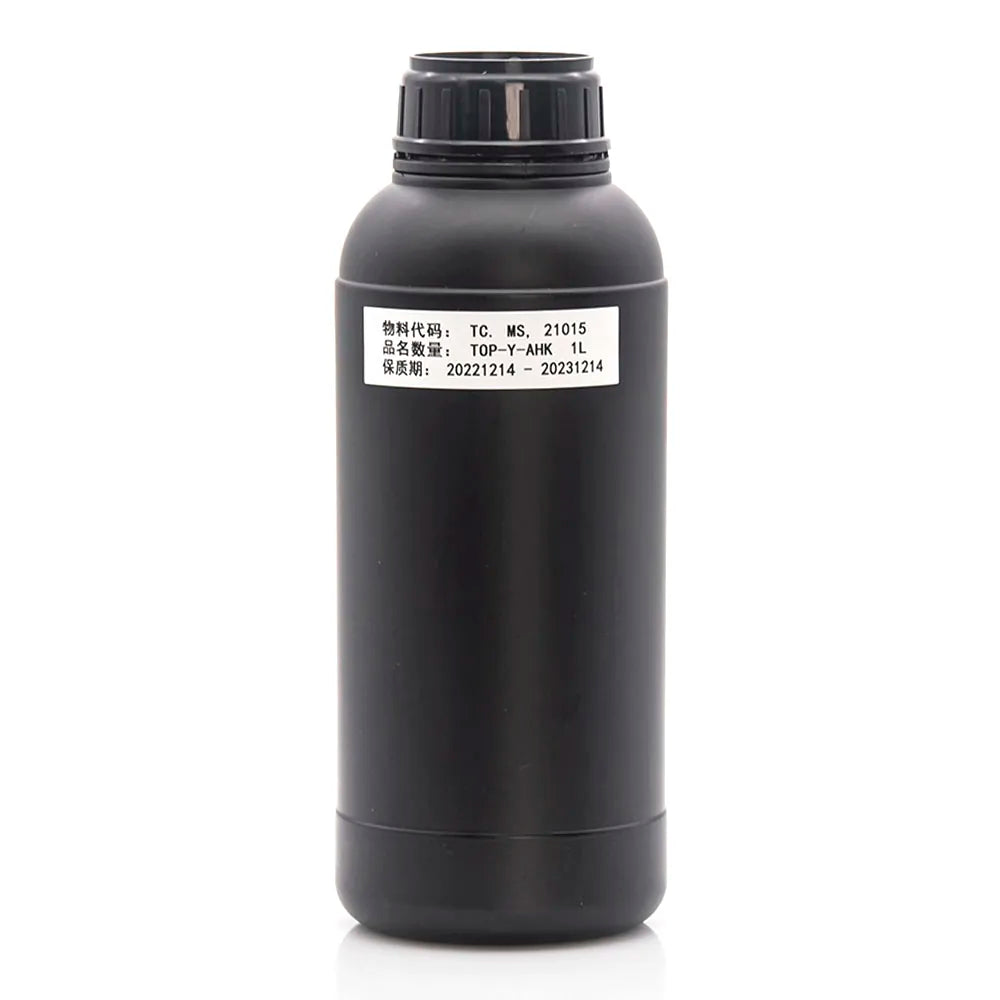 TaiWan Royaljet AHK Hard UV Ink - 1L for Ricoh Gen5/Gen6, KM1024 & CE4M Yellow ink bottle